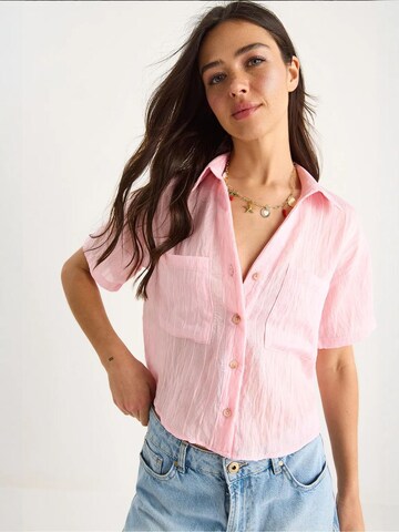 Bianco Lucci - Blusa em rosa: frente