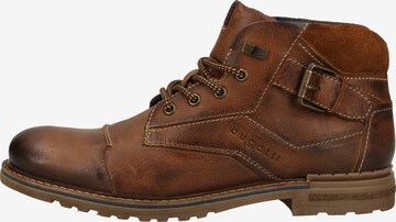 bugatti Lace-Up Boots 'Vittore' in Brown: front