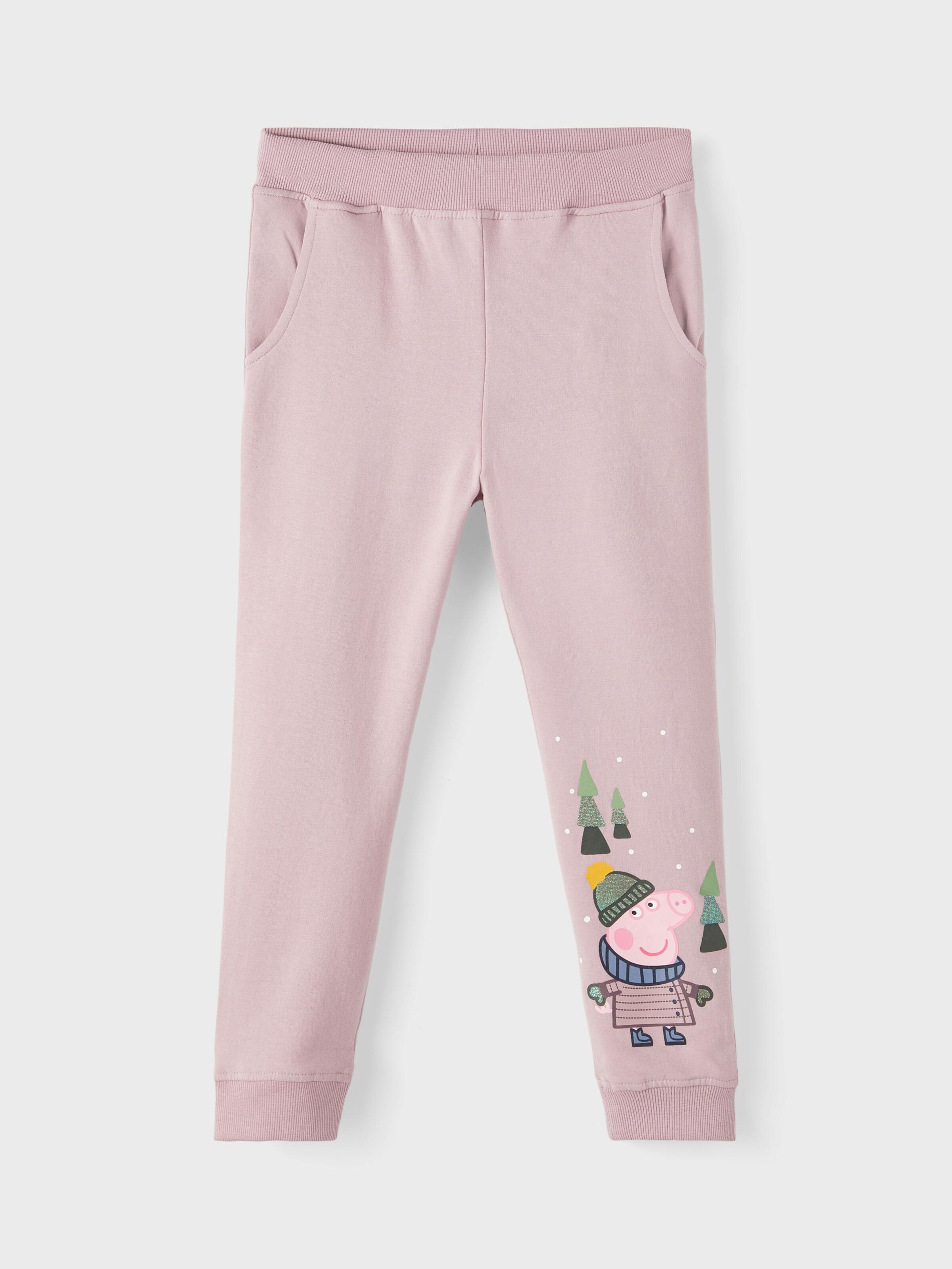 Kinder Kids (Gr. 92-140) NAME IT Hose 'Peppa Pig' in Mauve - BC68223 Kinder Kids (Gr. 92-140) NAME IT Hose 'Peppa Pig' in Mauve - BC68223