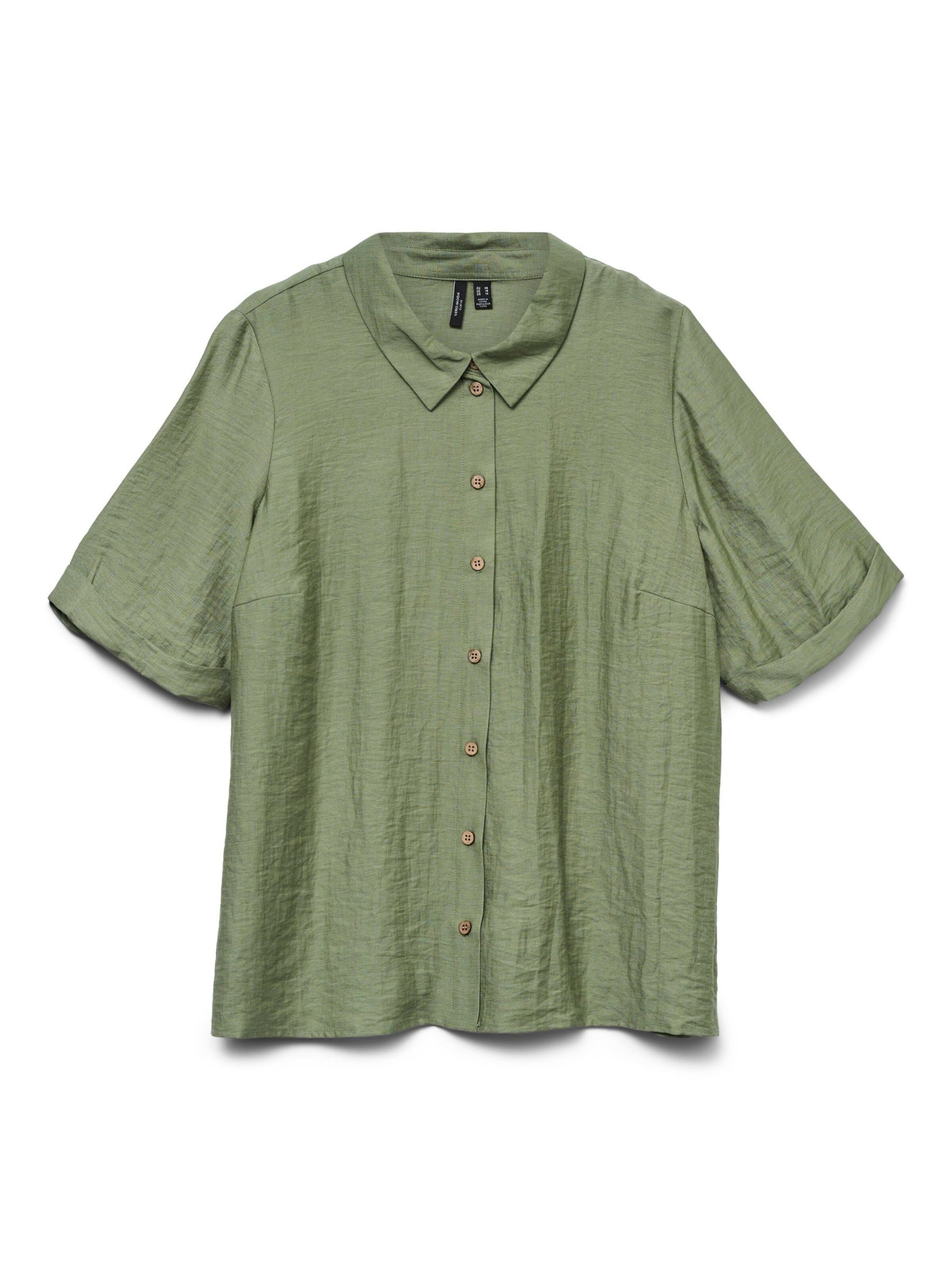 Vero Moda Curve Bluse 'VMCHeaven' i grøn, Produktvisning