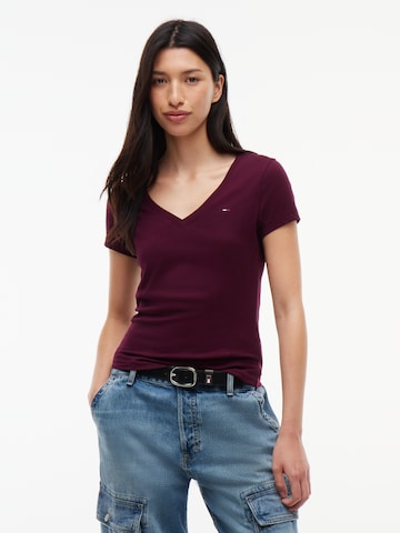 Maglietta di Tommy Jeans in lilla: frontale