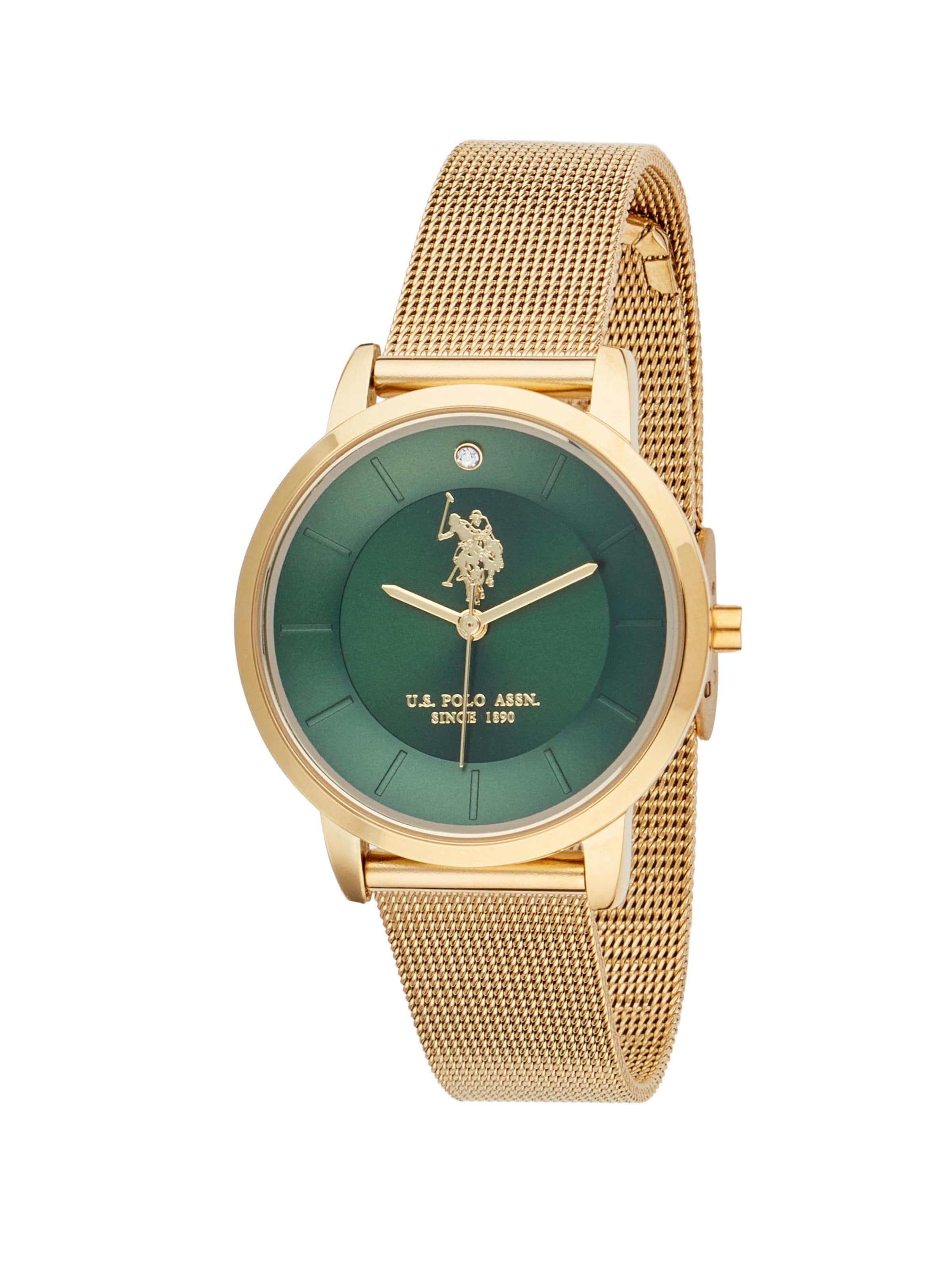 Orologio analogico 'Amalia' di U.S. POLO ASSN. in verde: frontale