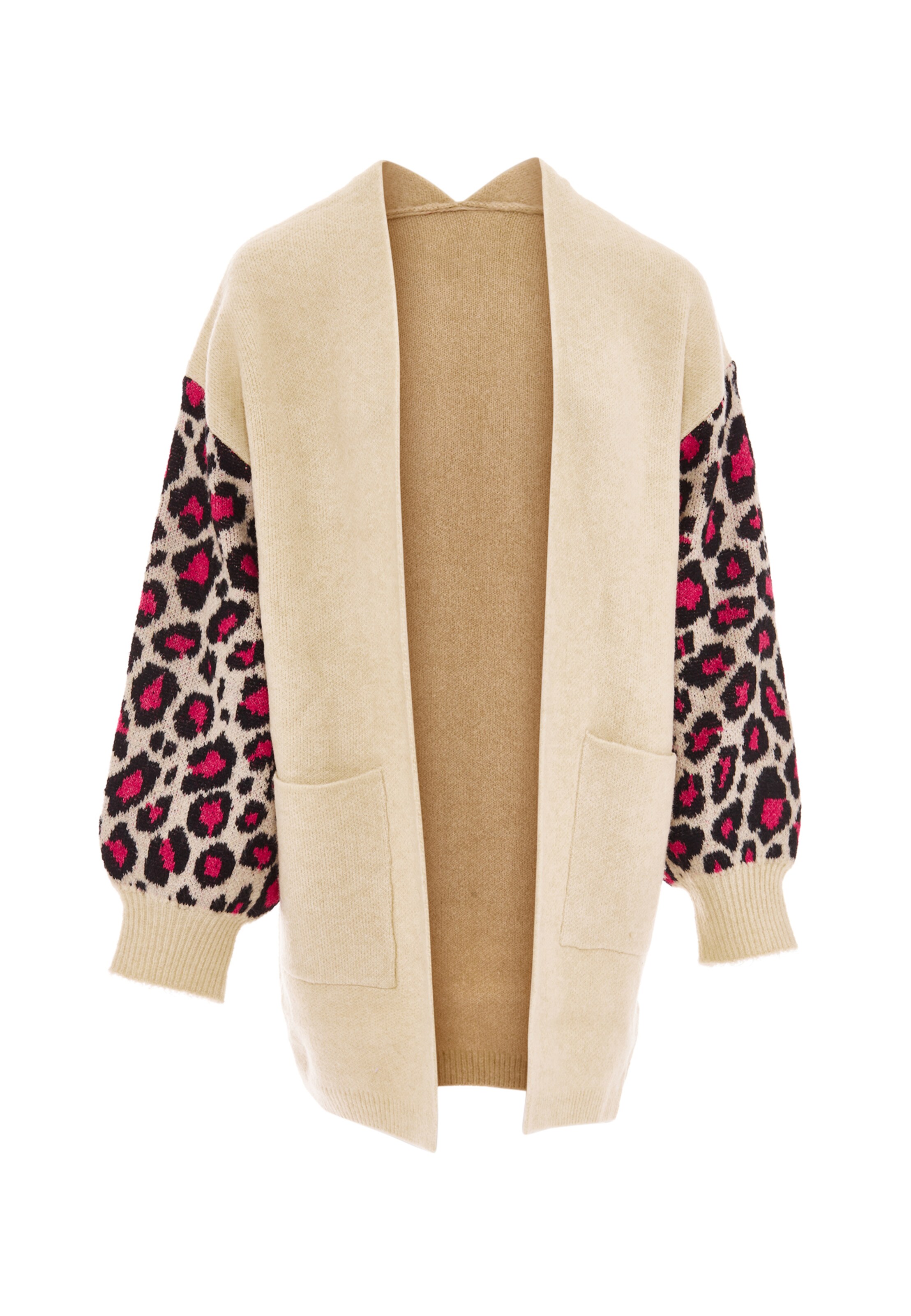 IMANE - Casaco de malha em bege: frente