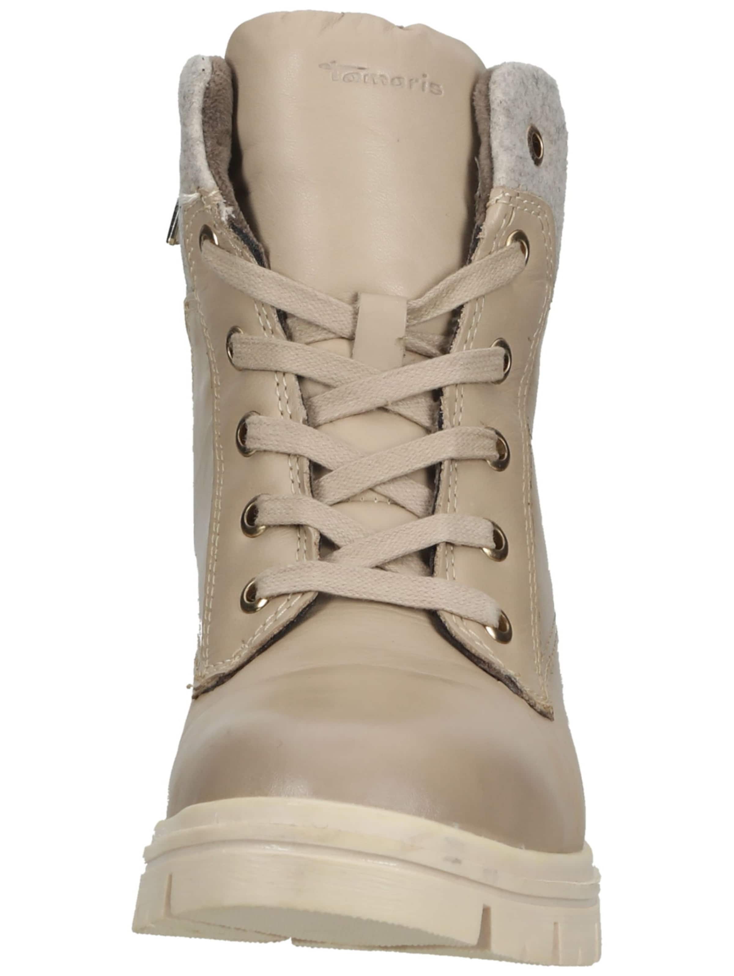 Tamaris Schnürstiefelette in Beige