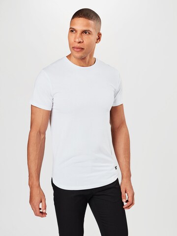 INDICODE JEANS T-shirt 'Mosley' i vit: framsida