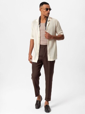 Regular fit Camicia 'Niamey' di Antioch in beige