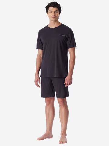 Pyjama long ' Modern Bonded ' SCHIESSER en gris : devant