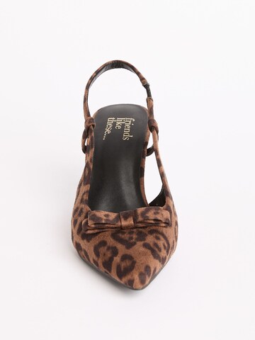 Friends Like These Sling körömcipők - barna