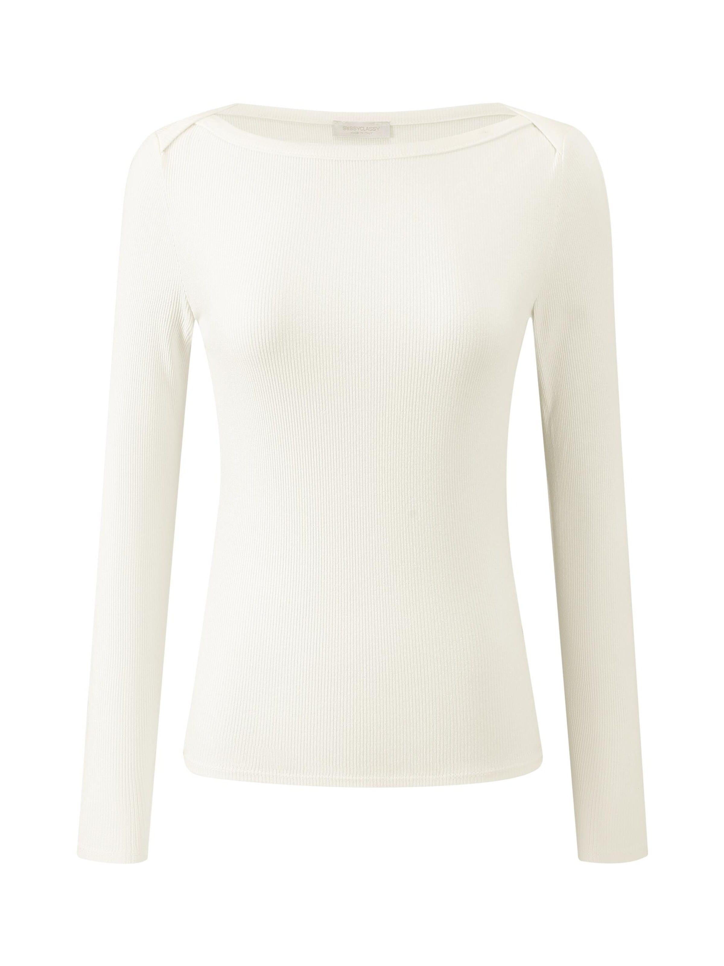 Maglietta di SASSYCLASSY in bianco: frontale