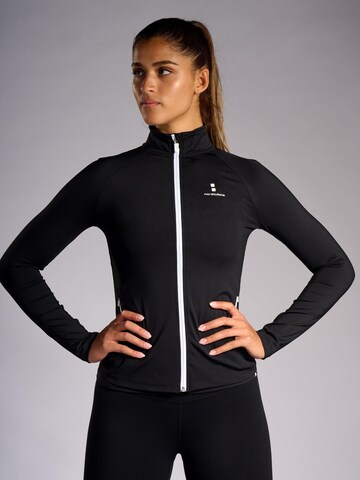 nordicdots Bluza rozpinana sportowa w kolorze czarny: przód