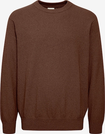 Pull-over 'Ike' !Solid en marron : devant