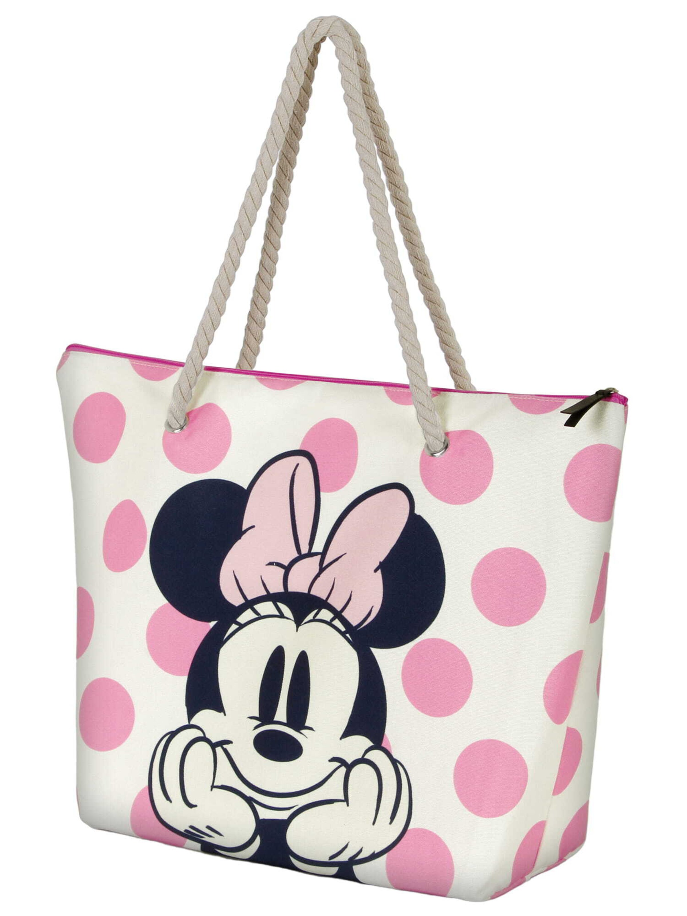 DISNEY Strandtas ' Minnie Mouse ' in Roze: voorkant