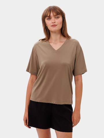 T-shirt 'PAARKER' Les Lunes en marron : devant