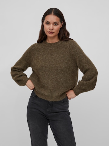 VILA Sweater 'Jamina' in Green: front