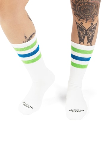 Calzino 'Convenience Mart - Mid High' di American Socks in bianco