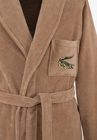 LACOSTE Long Bathrobe 'RENE' in Brown