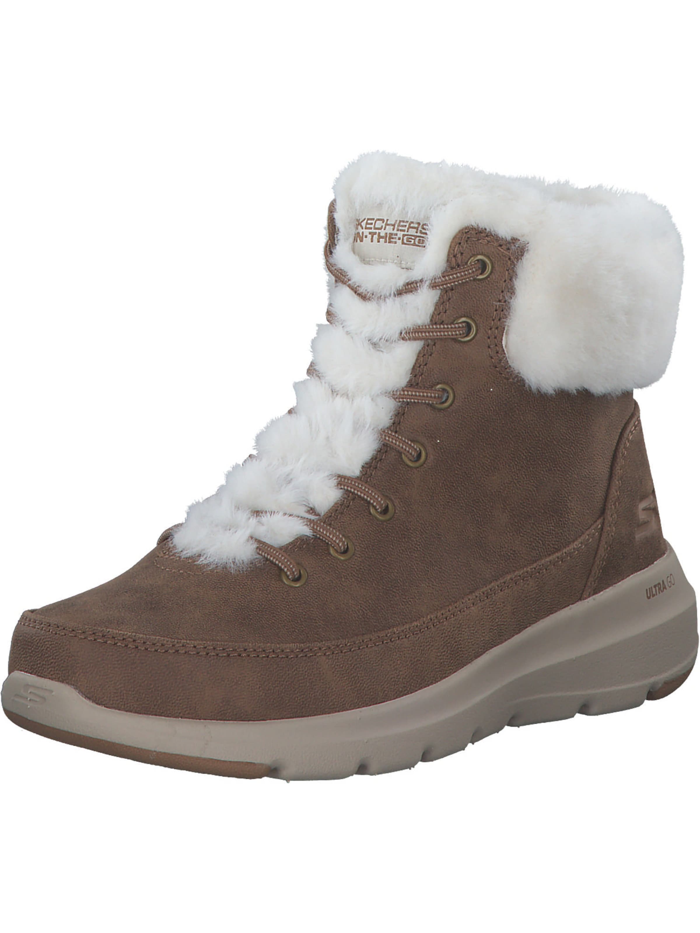 Bottines à lacets 'Glacial Ultra' SKECHERS en marron : devant