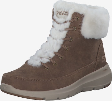 Bottines à lacets 'Glacial Ultra' SKECHERS en marron : devant