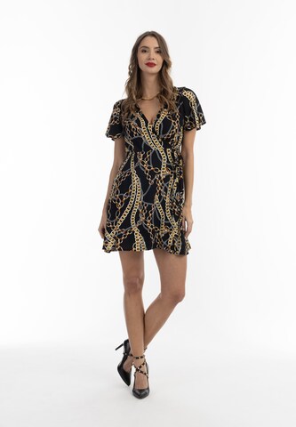 Rochie de la faina pe negru