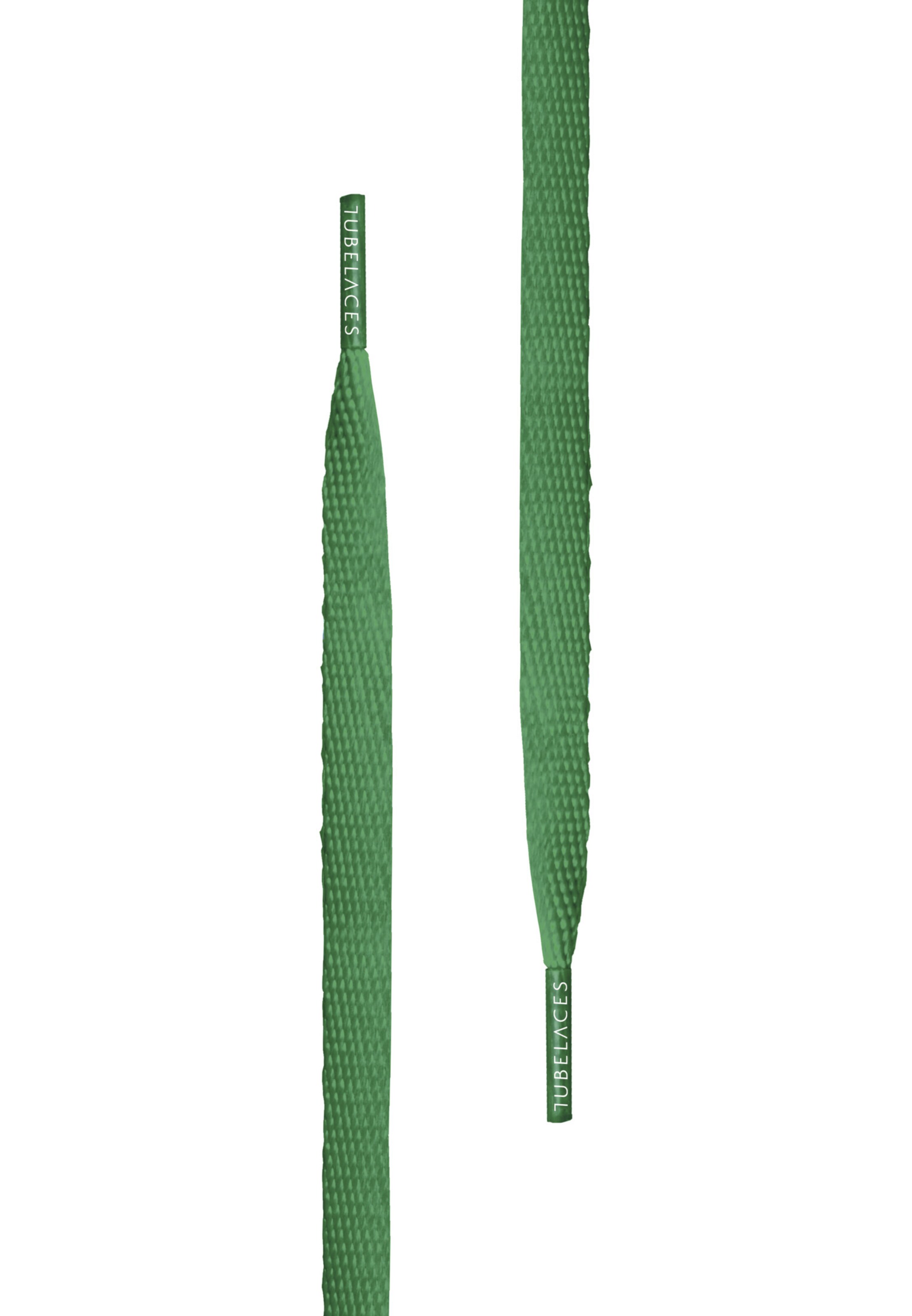 TUBELACES Doplňky k obuvi 'White Flat' – zelená: přední strana