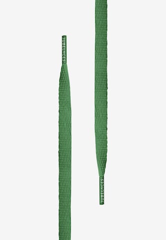 TUBELACES Schoen accessoires 'White Flat' in Groen: voorkant