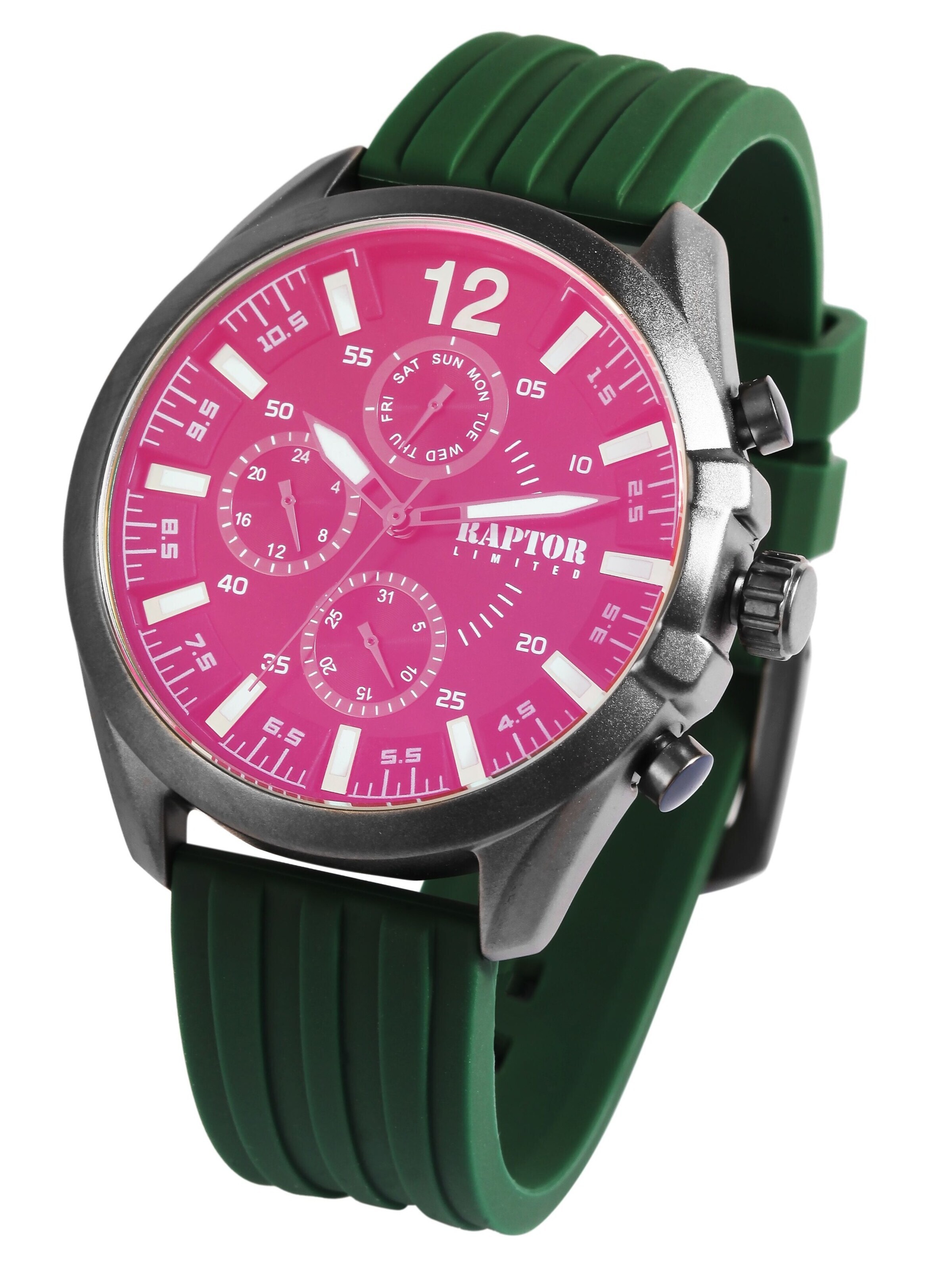 Raptor Analog Watch 'Arman, Datumsanzeige' in Green