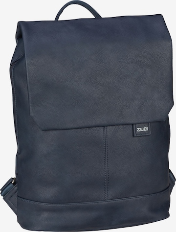 ZWEI Backpack 'Mademoiselle' in Blue: front