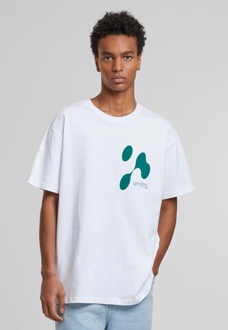 MT Upscale T-Shirt 'Theory Of Anomaly' in Weiß: Vorderseite