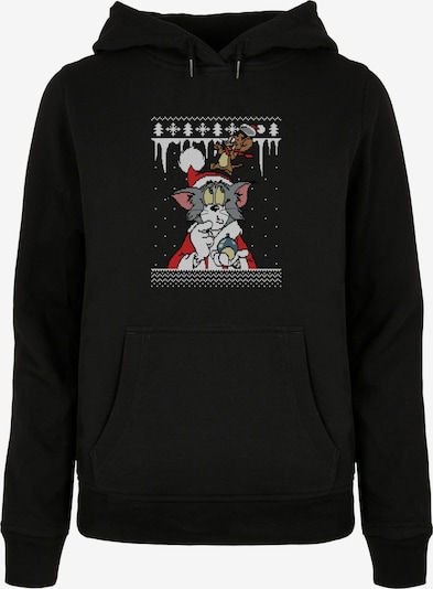 ABSOLUTE CULT Sweatshirt 'Tom and Jerry - Fair Isle' in Yellow / Grey / Red / Black, Item view