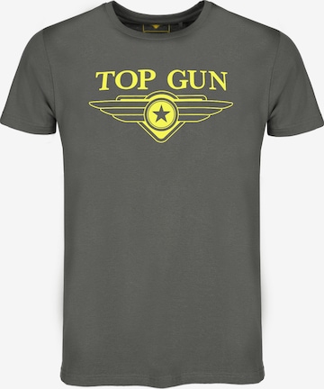 TOP GUN Shirt 'TG2024002' in Grey: front