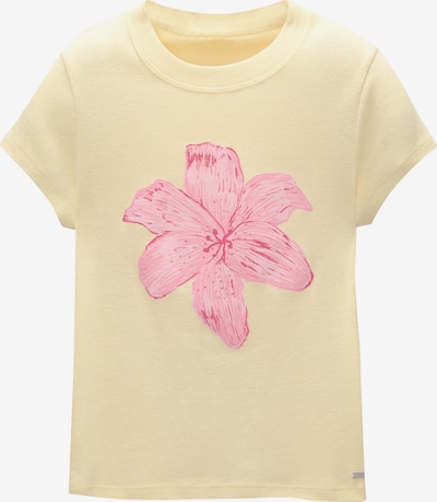 Pull&Bear T-Shirt in gelb / altrosa / pastellpink / hellpink, Produktansicht