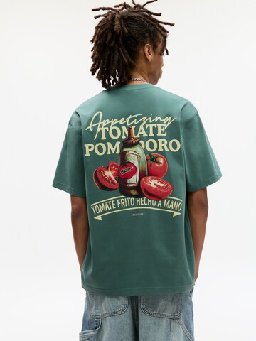 T-Shirt 'STWD' Pull&Bear en vert : devant