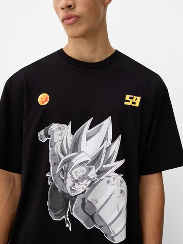 T-Shirt Bershka en noir