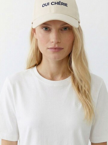 OUI Cap in Beige: Vorderseite
