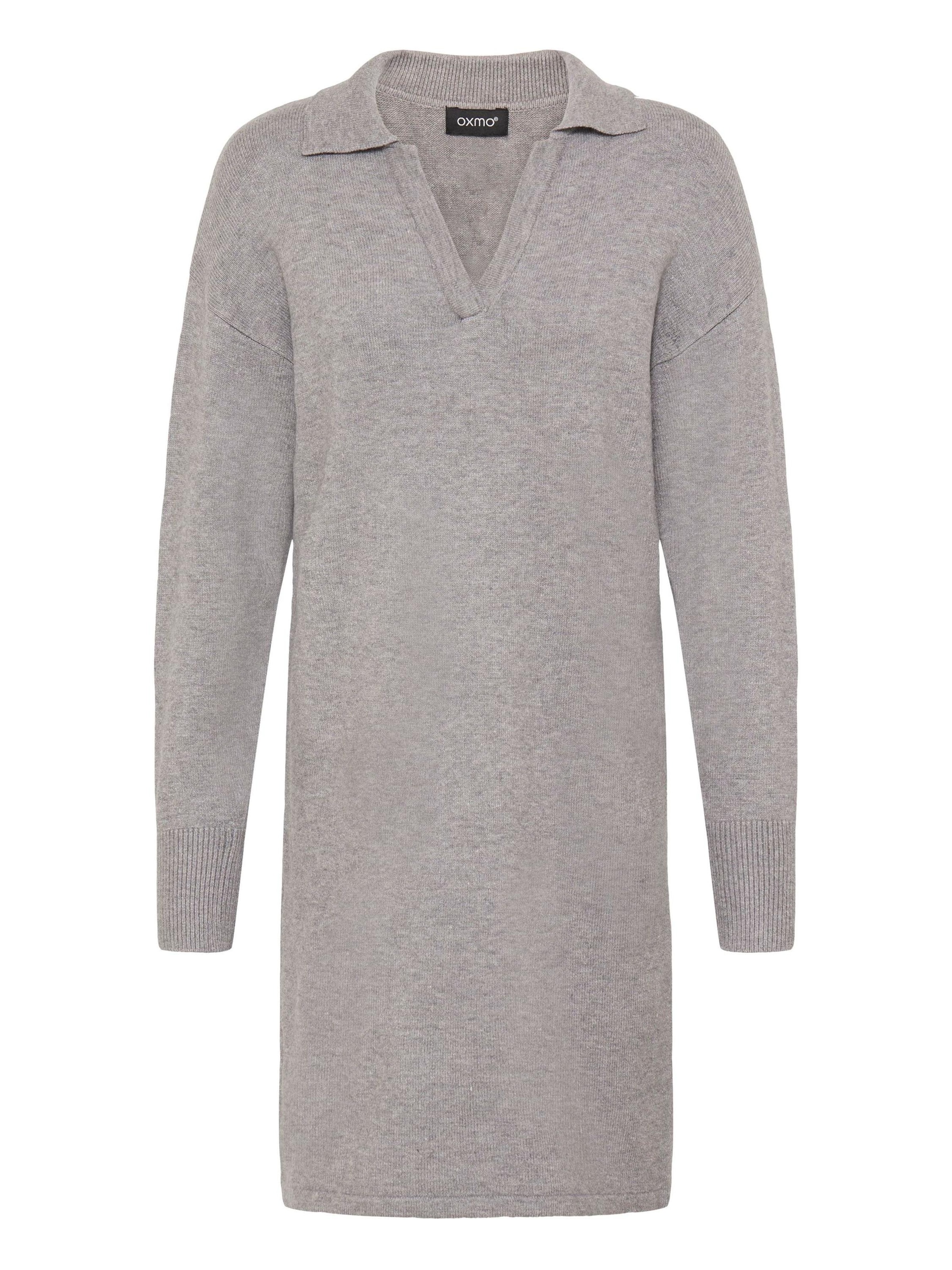 Abito in maglia ' NERA' di Oxmo in grigio: frontale