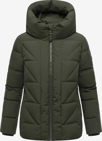 MARIKOO Зимняя куртка 'Kuschelnasee 16' в Зеленый: спереди