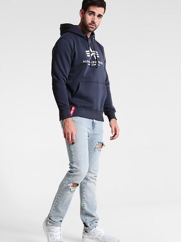 ALPHA INDUSTRIES Mikina 'Basic' – modrá