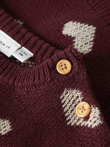 NAME IT Pullover 'NBFOANA' i rød