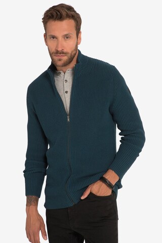 JP1880 Knit Cardigan in Blue: front