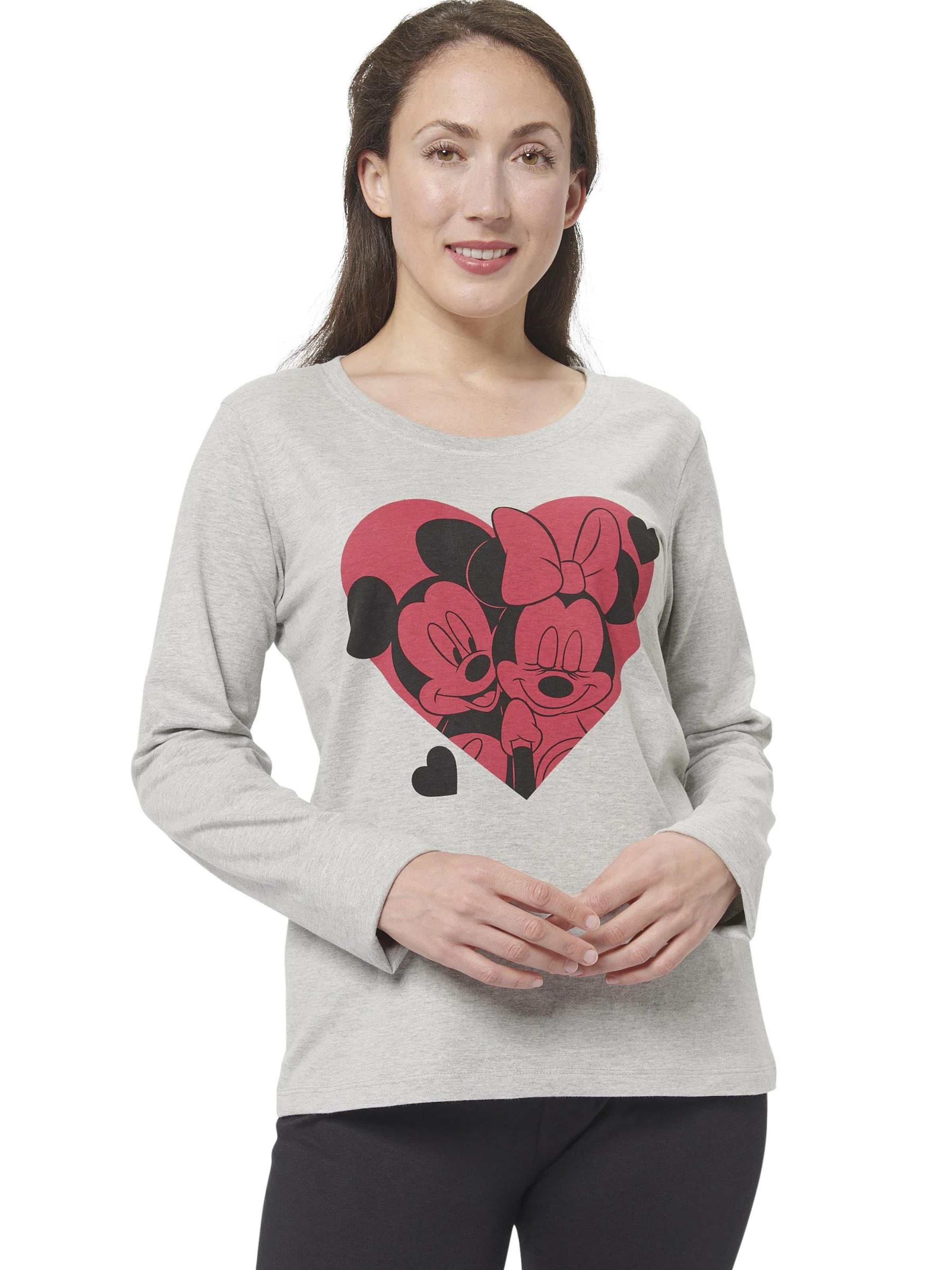 Disney Minnie Mouse Pyjama 'Herzen'‌‌ in Mischfarben: Vorderseite