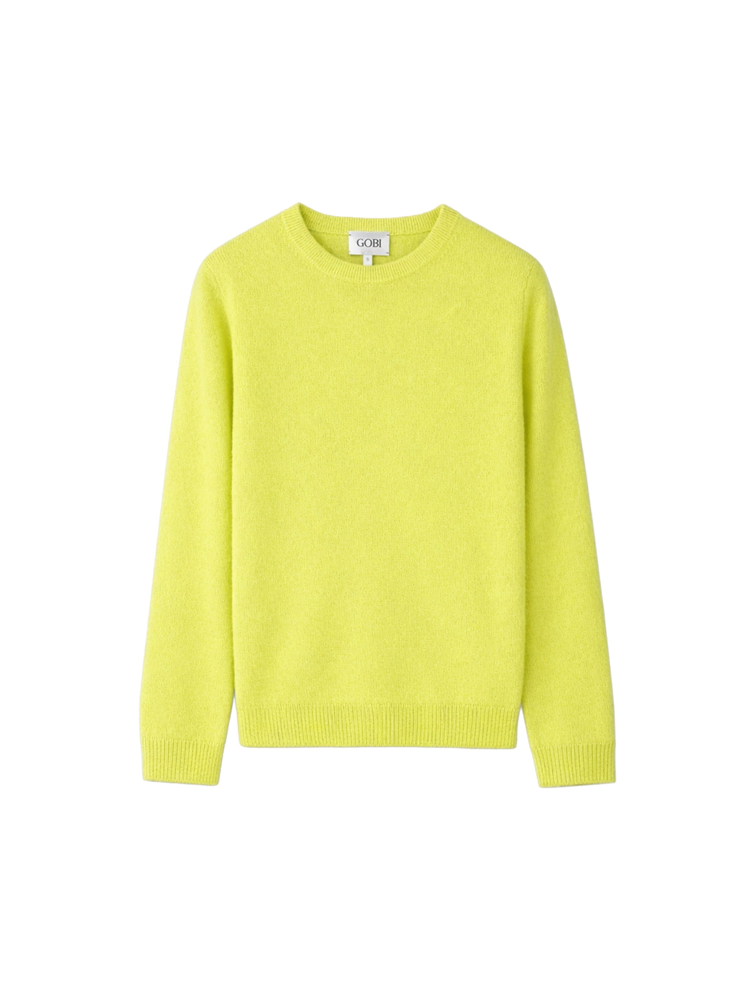 Pull-over 'Women's Essential Cashmere Crewneck Sweater' GOBI Cashmere en jaune : devant