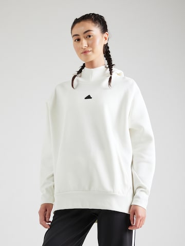 ADIDAS SPORTSWEAR Sport sweatshirt 'Z.N.E.' i vit: framsida
