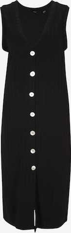 Vero Moda Petite Kootud kleit 'HIRAAGGI', värv must: eest vaates