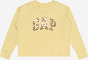 T-Shirt GAP en jaune : devant