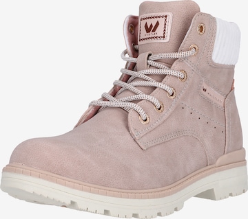 Whistler Lace-Up Ankle Boots 'Enyea' in Beige: front