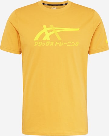 ASICS - Camiseta funcional 'Tiger' en amarillo: frente