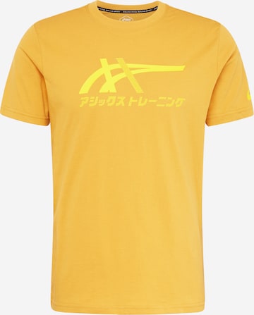 ASICS Performance shirt 'Tiger' in Yellow: front