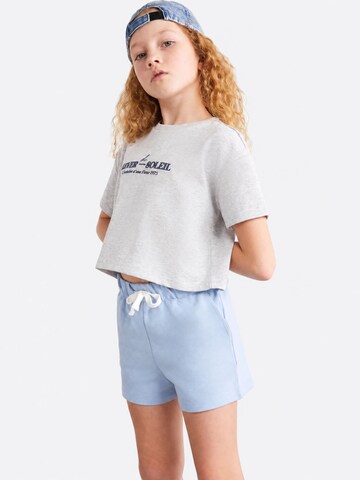 Grimelange Spodnie 'GRIMELANGE Jersey-Shorts mit Bindebund' w kolorze niebieski