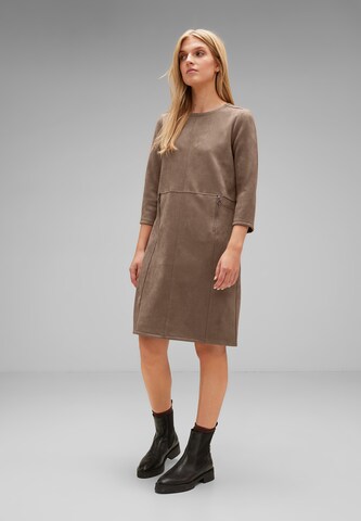 STREET ONE Dress in Brown: front