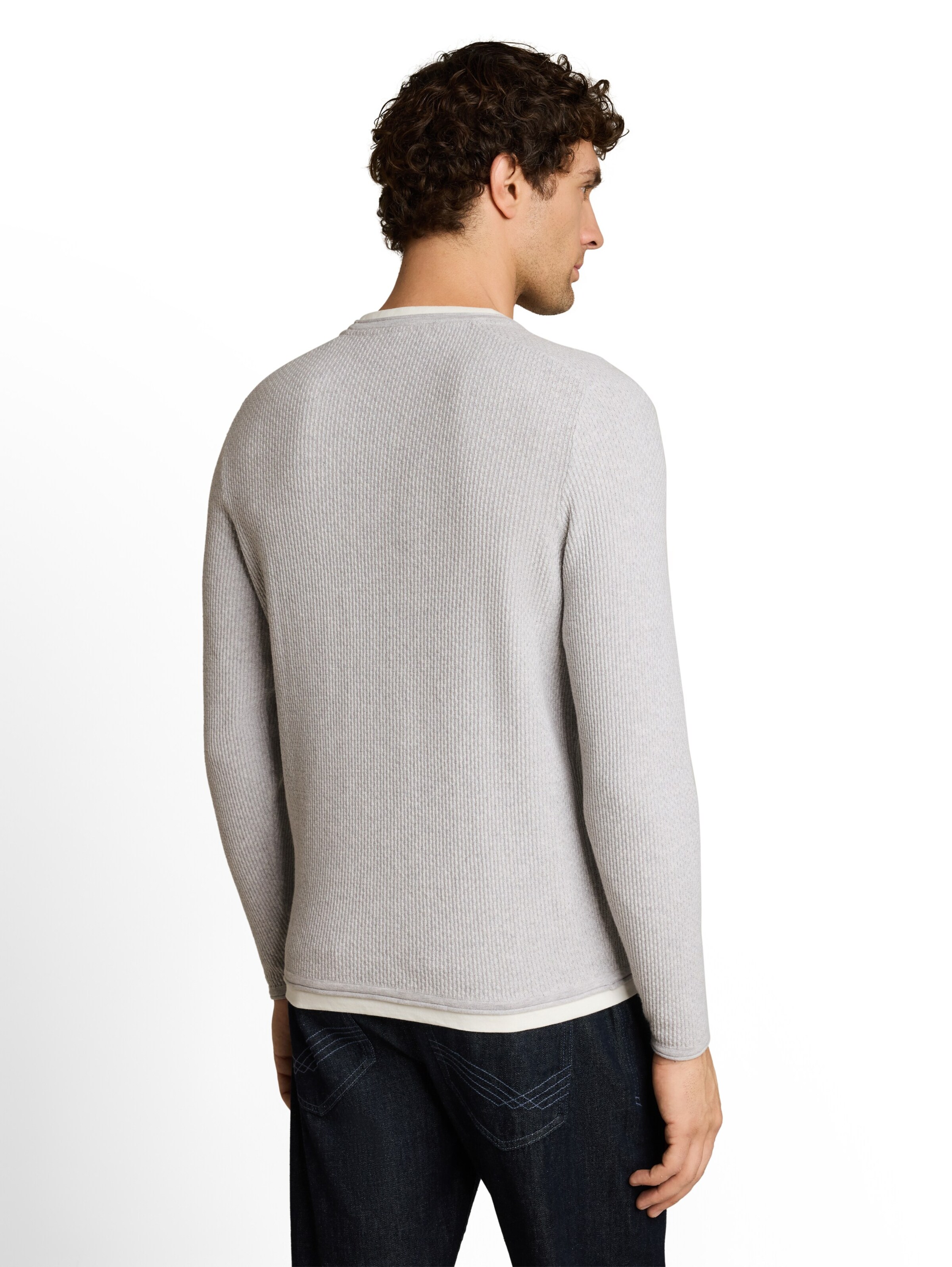 Pulover de la TOM TAILOR DENIM pe gri